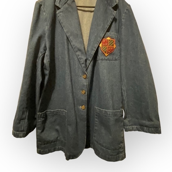 For You By Spiegel Jackets Blazer Women’s 2X Cotton Blue Jean‎ - Picture 13 of 14